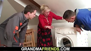 Lord it over mart granma double penetration