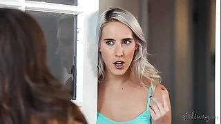 Squirting right to my step mom's mature friend&excl; - Abigail Mac&comma; Cadence Lux